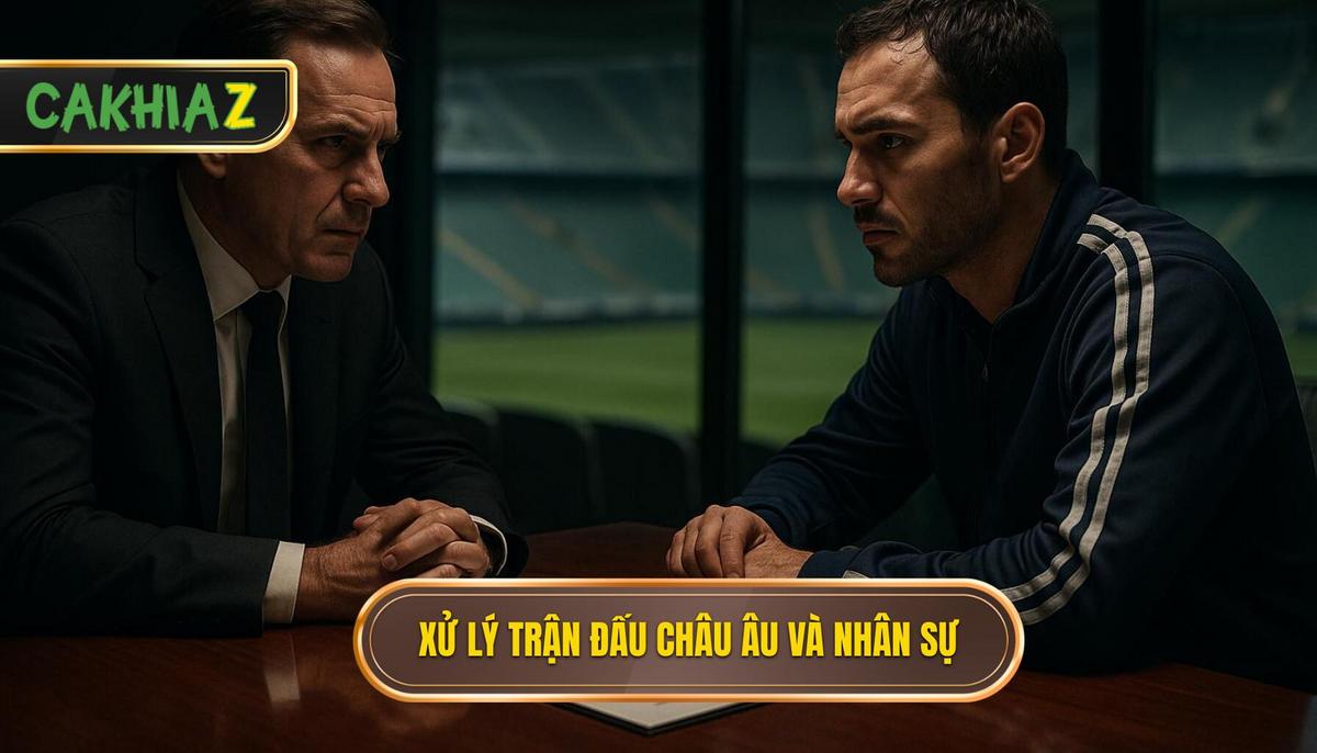 Xử lý các trận đấu Châu Âu và Vòng xoay nhân sự