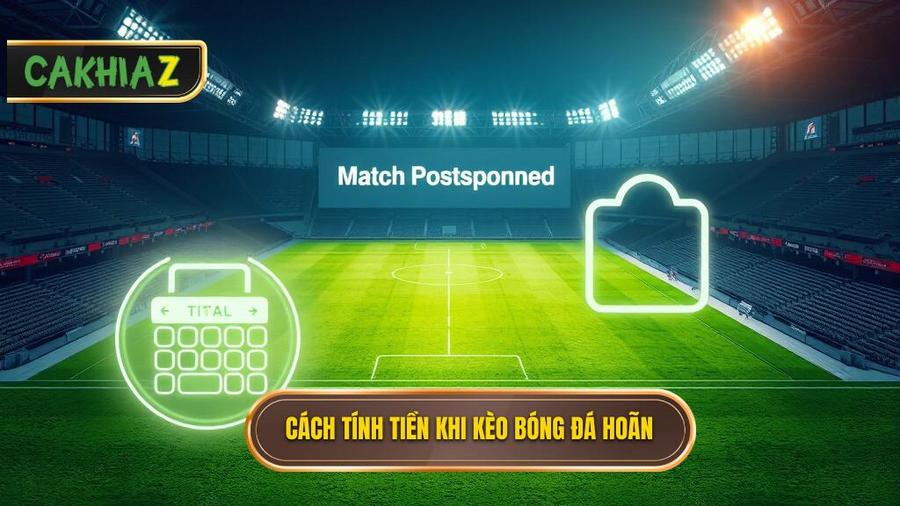 Quy định chung về cách tính tiền khi kèo bóng đá bị hoãn