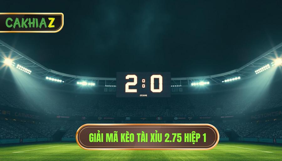 Giải mã kèo tài xỉu 2.75 hiệp 1